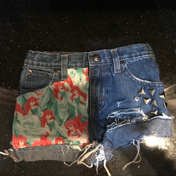mermaid jean shorts